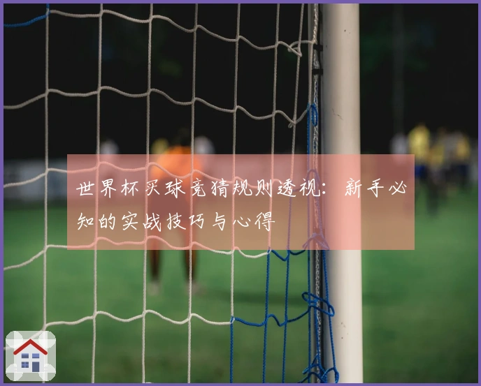 世界杯买球竞猜规则透视：新手必知的实战技巧与心得
